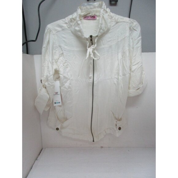 Sugar Kisses Women's Zip-Up Jacket Ivoory Size: 1X New !!! - Picture 1 of 2